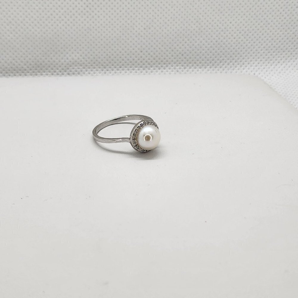Brand New Sterling Silver 925 Pearl Ring - Picture 3 of 5